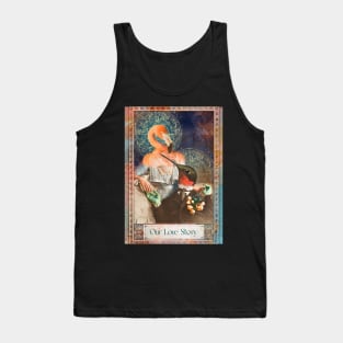 Our Love Story Lovebirds Hummingbird Beau and Flamingo Belle Tank Top